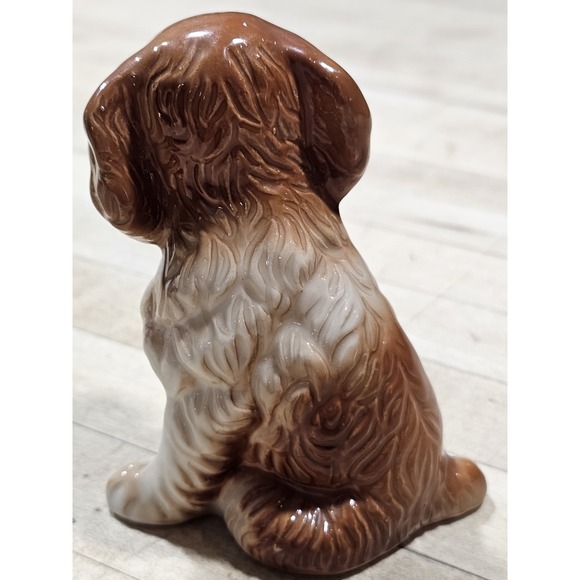 Vintage BONE CHINA BROWN DOG SPANIEL FIGURINE DEPT 20 4 IN - Picture 4 of 8